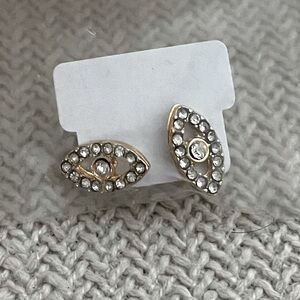 Evil‎ Eye Crystal Stud Earrings
